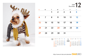 犬のカレンダー2013年10月