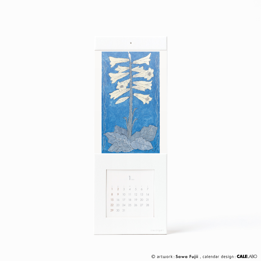 ポストカードを飾るカレンダー事例。作家：藤井紗和その4