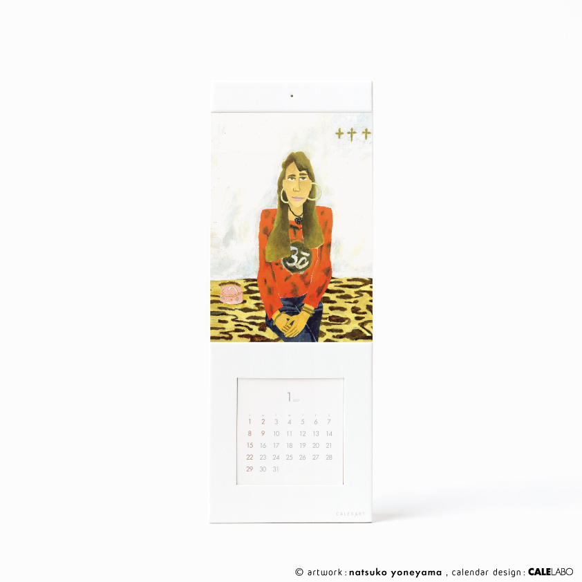 ポストカードを飾るカレンダー事例。作家：米山夏子その4