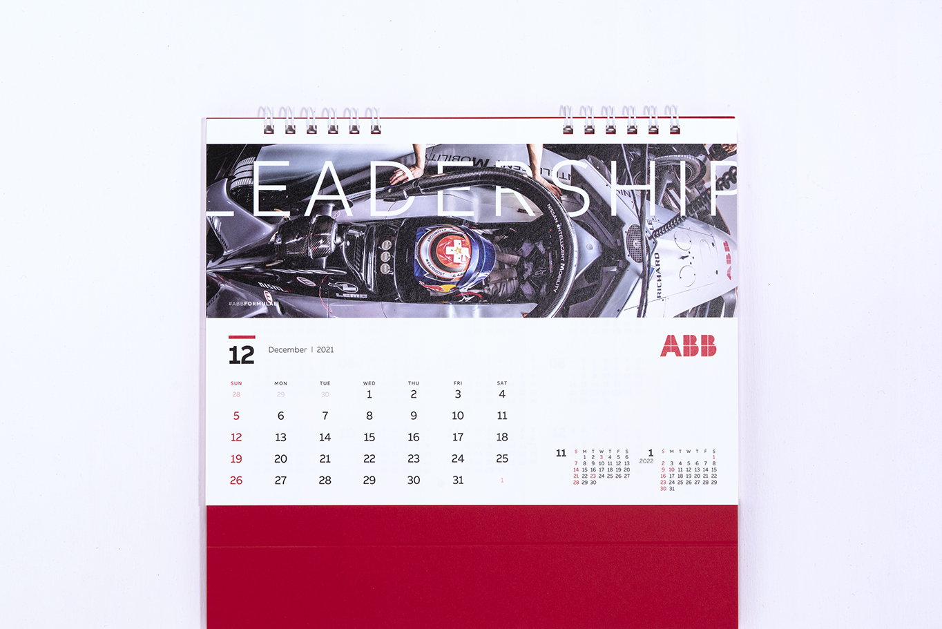 ABB様2021年卓上カレンダーの12月