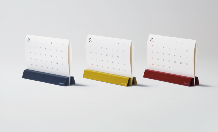 tatta デザイン会社が開発したエコロジーな紙製カレンダー